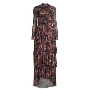 Ted Baker Janeti Floral Tiered Midi-Dress